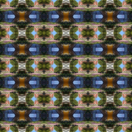 Seamless urban pattern. For eg fabric, wallpaper, wall decorations.の写真素材