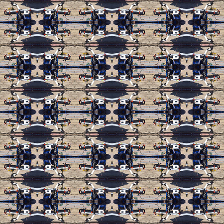 Seamless construction work pattern. For eg fabric, wallpaper, wall decorations.の写真素材