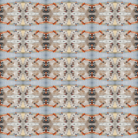 Seamless construction work pattern. For eg fabric, wallpaper, wall decorations.の写真素材