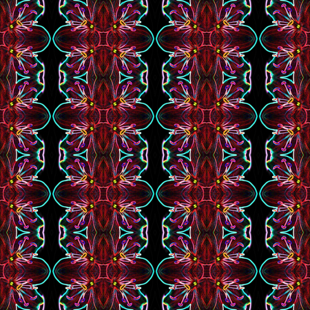 Seamless light pattern or lilies. For eg fabric, wallpaper, wall decorations.の写真素材