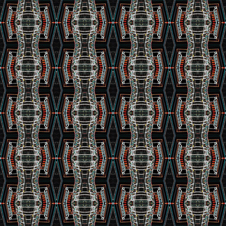 Seamless urban light pattern. For eg fabric, wallpaper, wall decorations.の写真素材