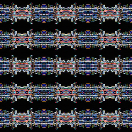 Seamless urban light pattern. For eg fabric, wallpaper, wall decorations.の写真素材