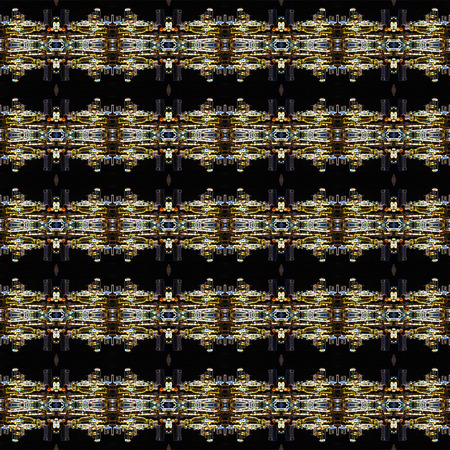 Seamless urban light pattern. For eg fabric, wallpaper, wall decorations.の写真素材