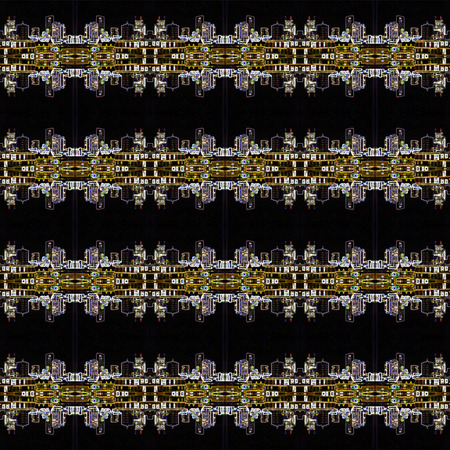 Seamless urban light pattern. For eg fabric, wallpaper, wall decorations.の写真素材