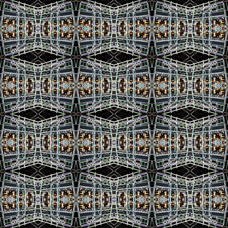 Seamless urban light pattern. For eg fabric, wallpaper, wall decorations.の写真素材