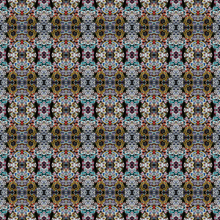 Seamless art light pattern. For eg fabric, wallpaper, wall decorations.の写真素材
