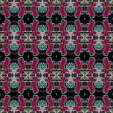 Seamless art light pattern. For eg fabric, wallpaper, wall decorations.の写真素材