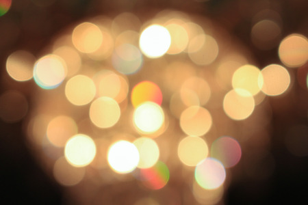 Night city street lights bokeh background.の写真素材