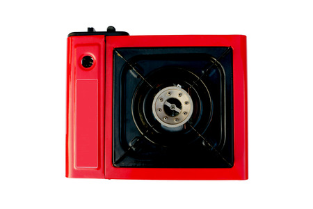 Portable Gas Stove Isolated on White.の写真素材