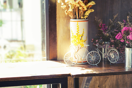 A bouquet of flowers in the window and Home furnishings Flower blooming botany celebration romanceの写真素材