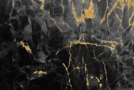 Black and gold marble texture design for cover book or brochure, poster, wallpaper background or realistic business and design artwork.の写真素材