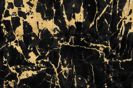 Black and gold marble texture design for cover book or brochure, poster, wallpaper background or realistic business and design artwork.の写真素材
