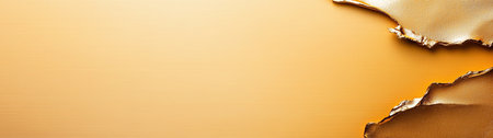 Elegant abstract background in warm golden tones with torn paper edges, creating a sophisticated and stylish visual perfect for creative design projects.の素材