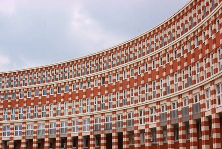 Modern architecture, arc-shaped building