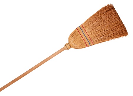 Broom, isolated on backgroundの写真素材