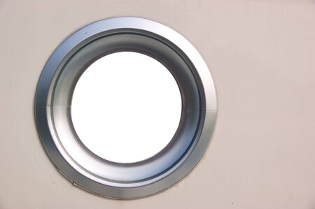 Porthole of a boat, view is removed for your creativity