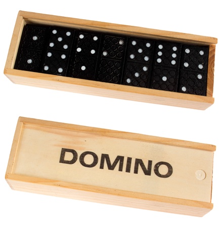 Domino game, isolated against backgroundの写真素材
