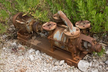 Old rusty machineの写真素材