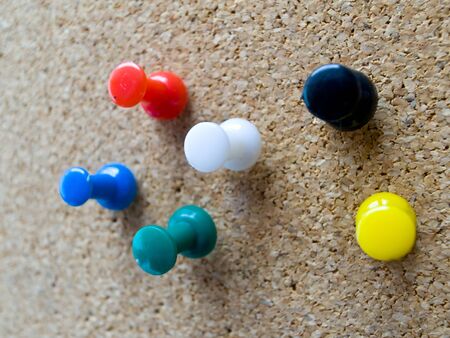 Colorful pins for remindingの写真素材