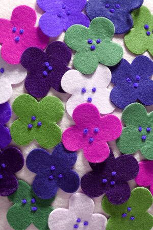 flowers fabric pop colors wallpaper background patternの写真素材