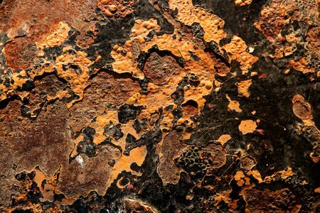 Rusty steel texture, marine environment rusted metal surfaces