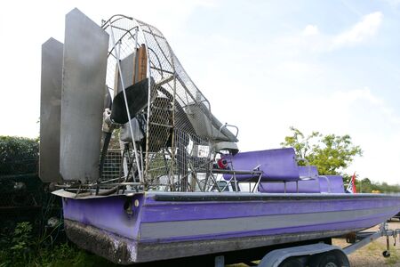 Everglades airboat in South Florida, National Park の写真素材