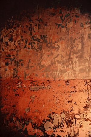 Aged grunge wall pink texture scraped old paint interior