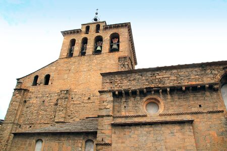 Jaca romanesque cathedral church Pyrenees spain Huesca Aragonの写真素材
