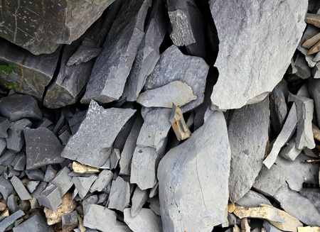 Gray flagstone texture limestone in Pyrenees mountainsの写真素材