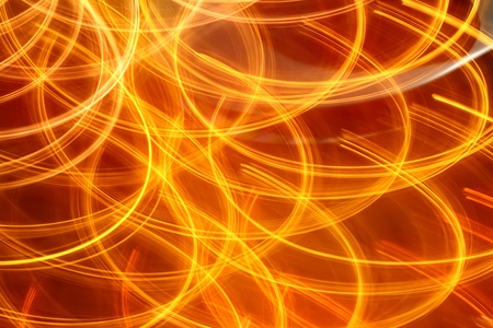 abstract light background red orange night lights patternの写真素材
