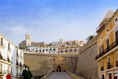 Ibiza castle fort main door to Eivissa downtown