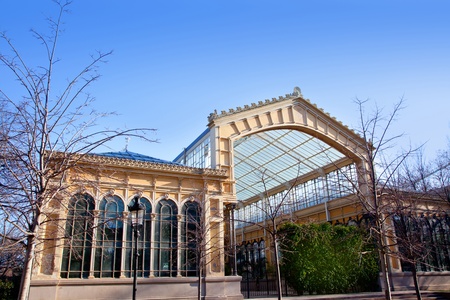 Barcelona greenhouse in ciudadela Park glass ceilingのeditorial素材