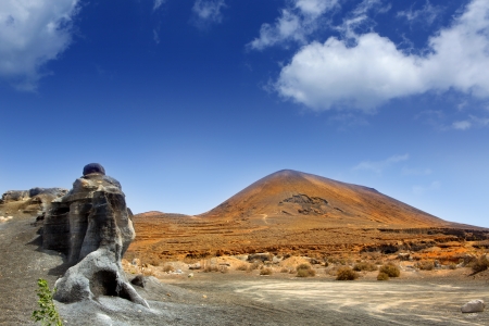 Guatiza teguise colorful stones Lanzarote in volcanic landscape Canary Islandsの写真素材