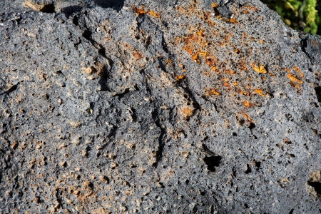 Lava stone volcanic texture detail from La Palma at Canary Islandsの写真素材