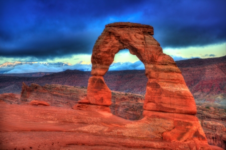 Arches National Park Delicate Arch in Moab Utah USAの写真素材