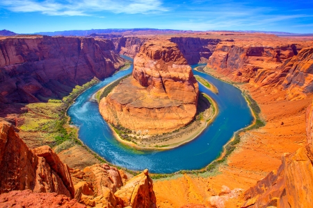 Arizona Horseshoe Bend meander of Colorado River in Glen Canyon Arizona Horseshoe Bend meander of Colorado River in Glen Canyon