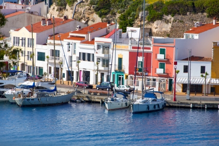 Mao Port of Mahon in Menorca at Balearic islands Spain