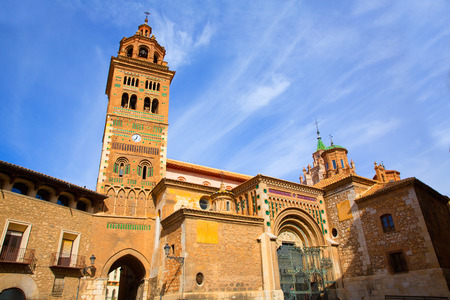 Aragon Teruel Mudejar Cathedral Santa María Mediavilla  in Spainの写真素材