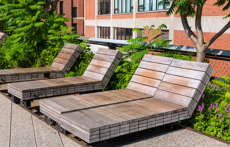 High Line Park Manhattan New York US Americaの写真素材