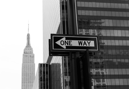 Manhattan New York 8th Av NY city downtown NYC USの写真素材