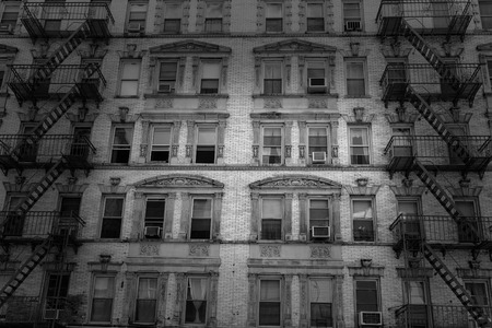 Soho buildings facade in Manhattan New York City NYC USAの写真素材