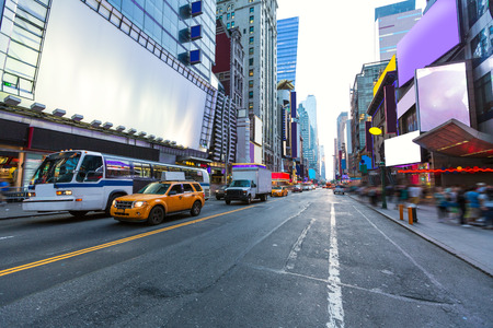 Times Square Manhattan New York all the ads deleted US