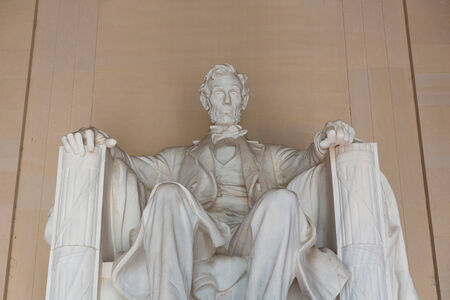 Abraham Lincoln Memorial building Washington DC US USAのeditorial素材