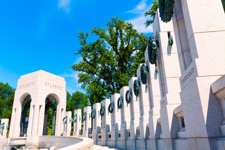 World War II Memorial in washington DC USA at National Mallのeditorial素材