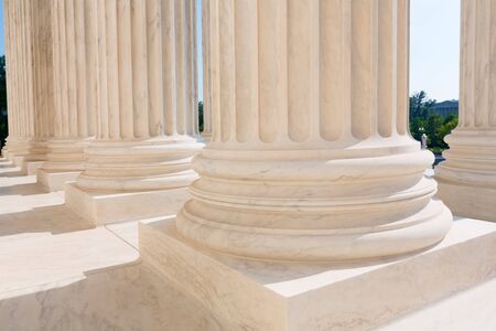 Supreme Court of United states columns row in Washington DC