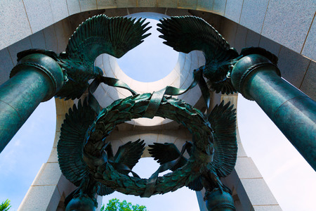 World War II Memorial in washington DC USA at National Mallのeditorial素材