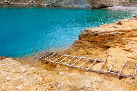 Majorca Cala Figuera beach of Formentor in Mallorca Balearic island of Spainの写真素材