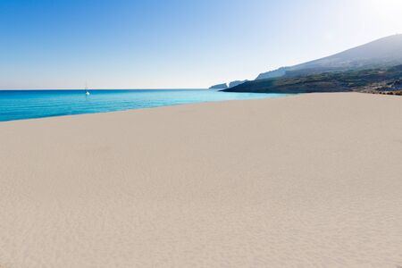 Majorca Cala Mesquida beach in Mallorca Balearic Islands of Spainの写真素材