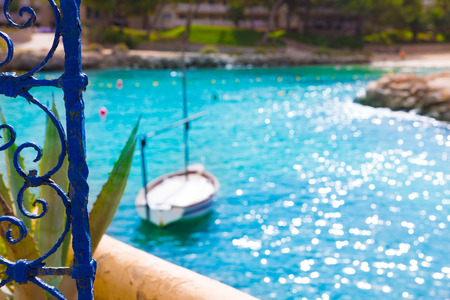 Mallorca Cala Vinyes Vinas beach in Calvia Mallorca at Balearic islands of spainの写真素材