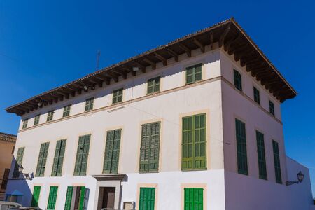 Majorca Capdepera city hall Mediterranean building from Mallorca Balearic Island Spainの写真素材